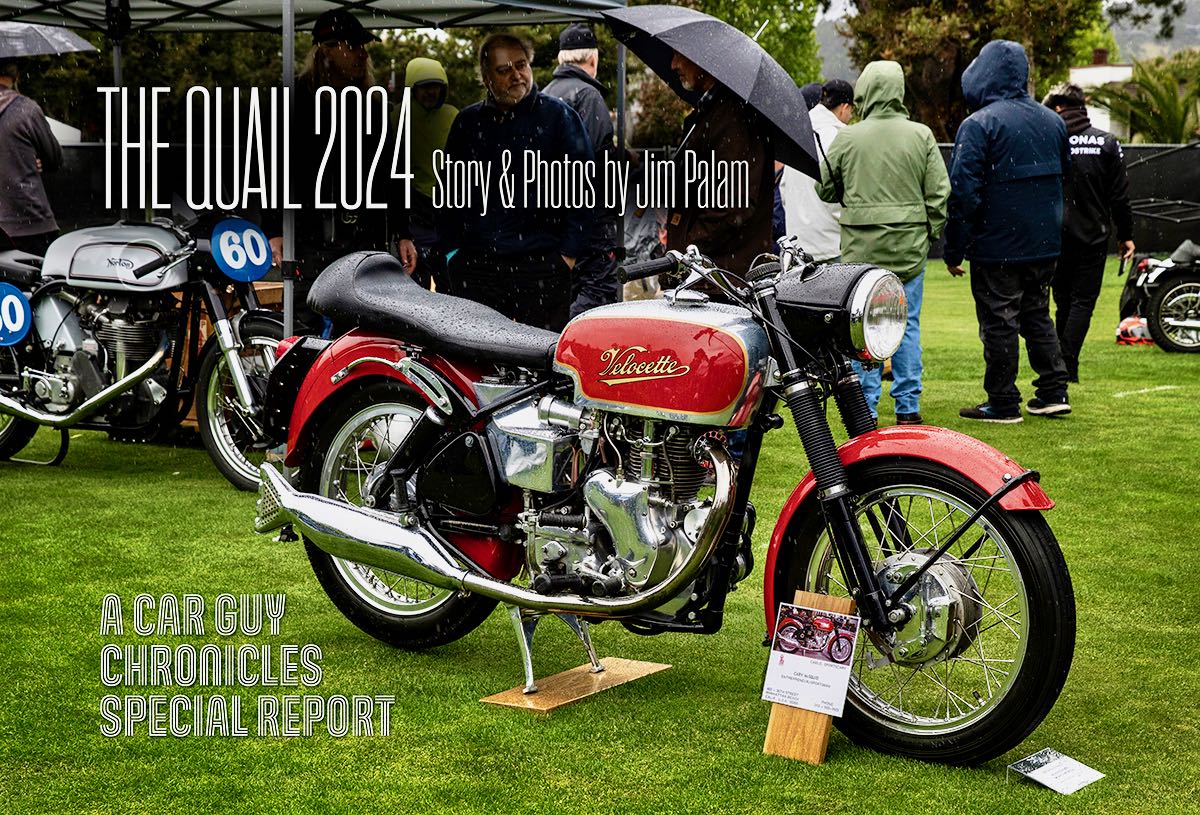 Umbrellas and spirits were up and the ‘Rain Gods’ failed to dampen the fun and excitement at the 2024 QUAIL MOTORCYCLE GATHERING.