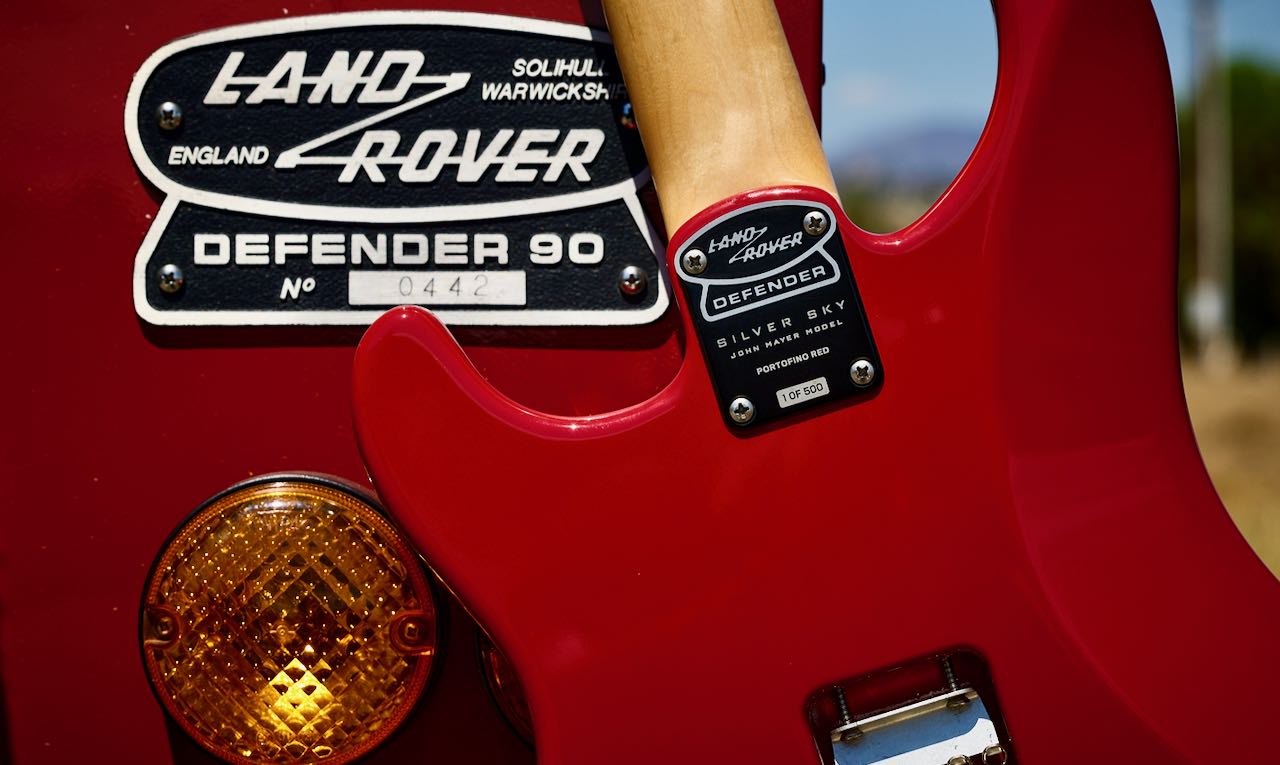 JOHN MAYER SILVER SKY DEFENDER GUITARS.