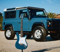 JOHN MAYER SILVER SKY DEFENDER GUITARS.